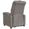 vidaXL Recliner Chair - Taupe, Gray - Compact Polyester Upholstered with Padded Armrests - 4 of 4