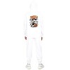 Everyday Kids “Snackin’ & Spookin’” Zip Up Halloween Hoodie – Skeleton Trick-or-Treater with Candy Bag – Cozy Sweatshirt for Boys, White - 2 of 3