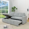 TiramisuBest 85 Inches Sofa Bed, Modular Sectional Sofa with Storage, Sideboard Buffet Style Design for Living Room - 4 of 4