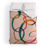 Deny Designs ThirtyOne Illustrations Love and Aberration Comforter Set Pink