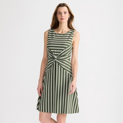 Lands' End Women's Cotton Modal Boatneck Twist Dress
