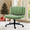 Racxily Fabric Criss Cross Office Chair, Adjustable Height Swivel Desk Chair with Wheels for Home Office - 2 of 4
