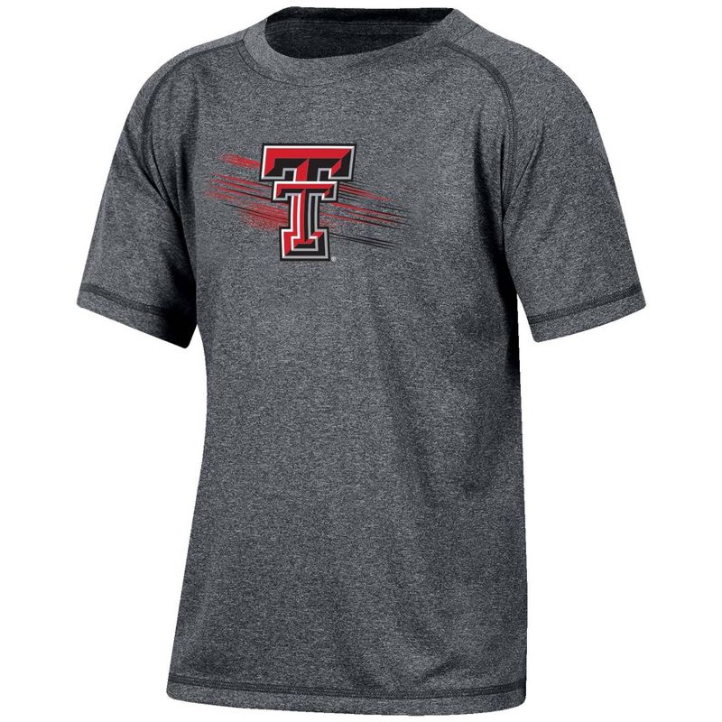 NCAA Texas Tech Red Raiders Boys&#39; Gray Poly T-Shirt, 1 of 4