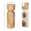 Kate and Laurel Teo Round Drink Table, 8x8x22, Natural - 2 of 4