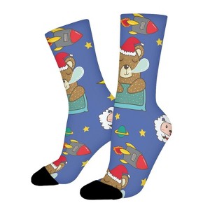 Fairytale Women Printed Crew Socks Funny Funky Socks Soft Polyester Novelty Gifts for Artists Men - 1 of 1