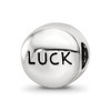 Black Bow Jewelry Sterling Silver with Lt Blue Crystals December Heart Luck Bead Charm - 3 of 4