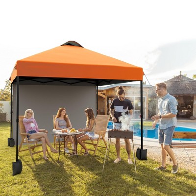 10x10 Pop Up Canopy with Sidewalls for Outdoor, Portable Outdoor Canopy with One Push Setup, Easy Set-Up Waterproof Pop Up Tent for Outdoor Party
