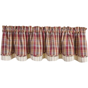 Park Designs Gatlin Lined Layered Valance 72"X16" - 1 of 4