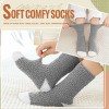 SEVOBAL 4 Pairs Normal Socks Warm Cozy Gifts for Women Fluffy Fuzzy Sock Plush Sleeping Slipper Socks Soft Warm Fabric, Multicolored, - 4 of 4