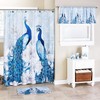 Blue Peacock Memory Foam Bath Rug - 4 of 4