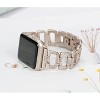 Worryfree Gadgets Metal Band with Bling Rhinestone for Apple Watch 38/40/41mm 42/44/45mm iWatch Band Series 8 7 6 5 4 3 2 1 & SE - 4 of 4