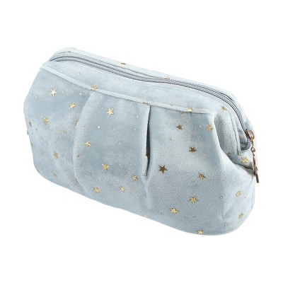 Unique Bargains Cotton Travel Cute Cherry Pattern Large Makeup Bag White 1  Pc