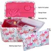 Singer LG Sew Basket Flamingo Print with Matching Zipper Pouch and Sew Kit: 34-Piece Sewing Storage & Accessories Set - 2 of 4