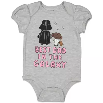 Star Wars Baby Girls Short Bodysuit Newborn Infant Target