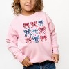 The Juniper Shop Coquette Bow Chart Stars And Stripes Toddler Sweatshirt - 2 of 4