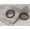 RT Designer Collection Nancy Grommet Luxurious Modern Design Curtain Panel 54" x 95" Silver - 3 of 4