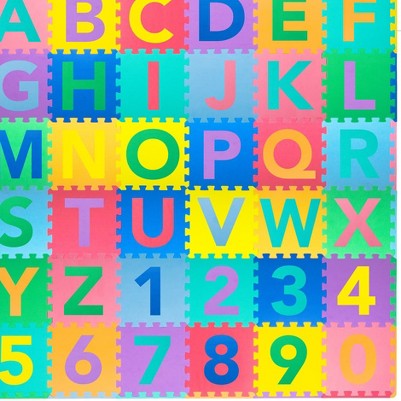 alphabet and numbers