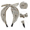 Unique Bargains Women's Wide Tie Paisley Bow Headbands 1 Pc - 3 of 4