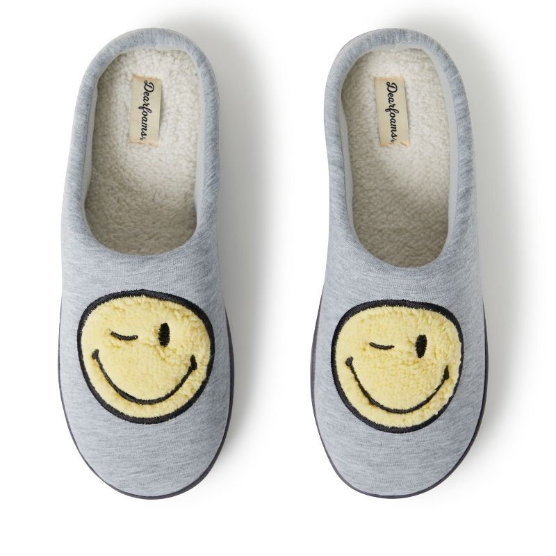 Dearfoams Men's Smile Icon Slippers, 1 of 6
