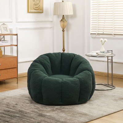 Teddy Fabric Large Bean Bag Chair,Adult Fluffy Bean Bag Chair,Bean Bag Sofa Chair With Armrests,Living Room Bean Bag Chair-Cuddlewood