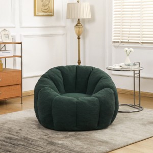 Teddy Fabric Large Bean Bag Chair,Adult Fluffy Bean Bag Chair,Bean Bag Sofa Chair With Armrests,Living Room Bean Bag Chair-Cuddlewood - 1 of 4