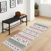 Floral Machine Washable Rug with Rubber Non-Slip Backing for Living Room, Dining Room, Bedroom, Office, Playroom, Entryway - 3 of 4