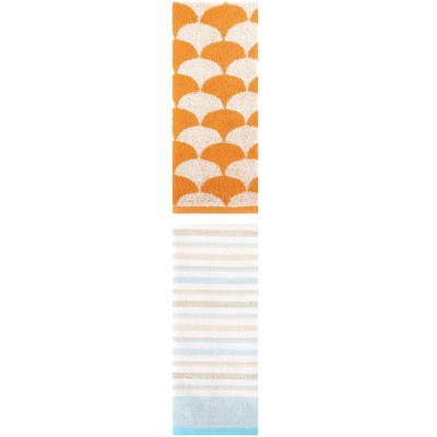 REGALWOVEN Cotton Absorbent Soft Decorative Hand Towel for Bathroom 13" x 29"/13" x 27" 2 Pcs