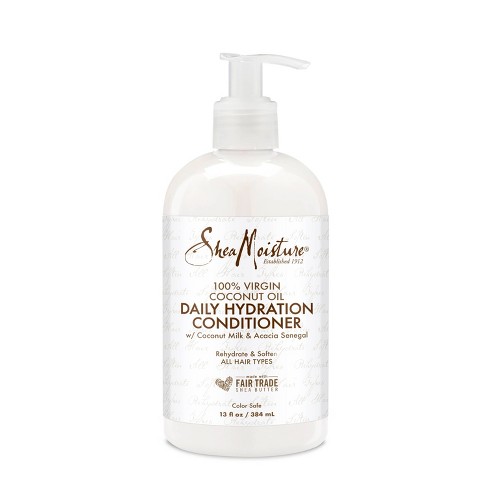 SheaMoisture Rehydrate & Soften 100% Virgin Coconut Oil Daily Hydration Conditioner for All Hair Types - 13 fl oz - image 1 of 4