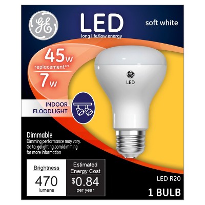 General Electric 45w R20 Short Neck LED Light Bulb White