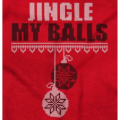 Funny Christmas Joke Jingle My Balls Hoodie Hooded Sweatshirt Men Brisco Brands