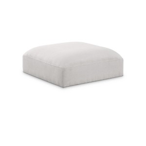 Meridian Furniture,Ease Polyester Fabric Ottoman - 1 of 4