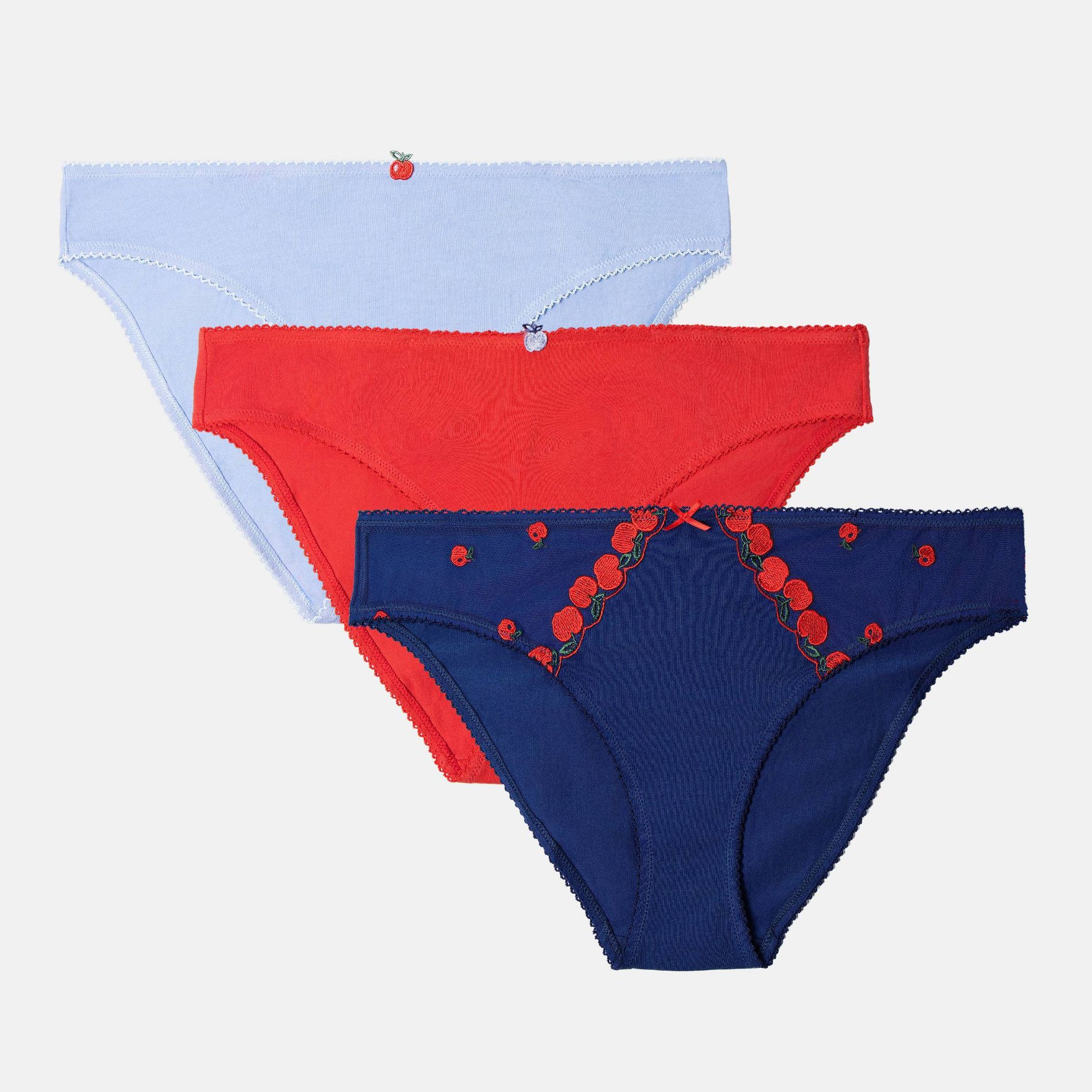 Fruit of the Loom Women's 3pk Fresh Mid-Rise Bikini Underwear