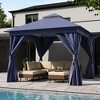 YARDGRACE Semi-Permanent Patio Gazebo 10'x10' with Expansion Bolts, Outdoor Heavy Duty Party Tent with Double Roofs - 2 of 4