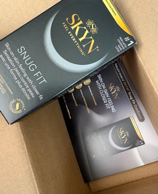 snug fit non lubricated condoms SKYN Snug Fit Lubricated Non-Latex Closer Fit Condoms, 12 Count, Natural  Color