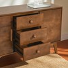 47.3" Mid Century Modern Walnut Sideboard Buffet Cabinet with Storage, Accent Console Table with 2 Doors & 3 Drawers for Dining Living Room - 4 of 4