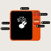Rabbit - R1 Mobile AI Device - Personal AI Assistant - Leuchtorange - 2 of 4