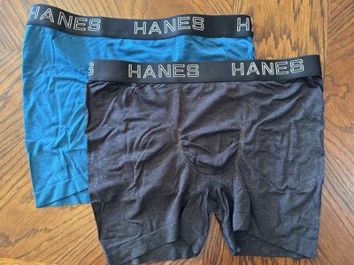 Hanes Premium Men's Seamless Boxer Briefs 2pk - Heathered Gray Xl : Target