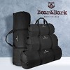 Bear & Bark Extra Large Duffle Bag - Black 56"x22" - 348.8L - Canvas Military and Army Cargo Style Duffel Tote for Men and Women - 4 of 4