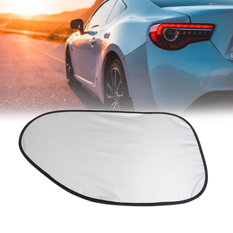Unique Bargains Side Rear Window Sun Shade Shield Visor Cover for Car 24.4"x 13.8" Silver Tone 2 Pcs, 2 of 4