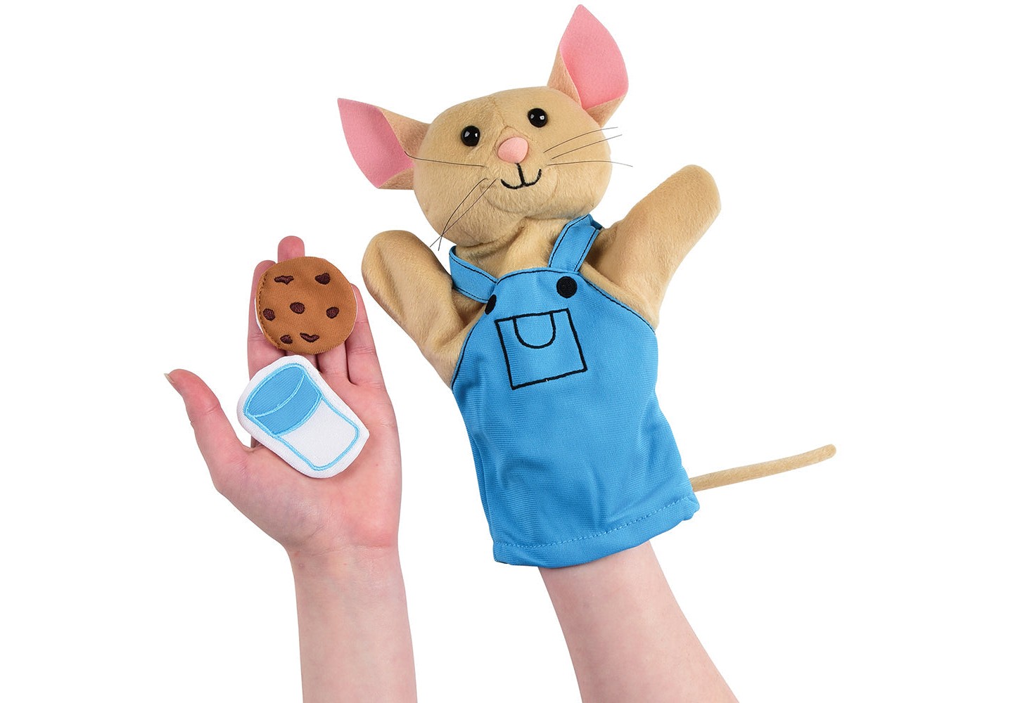 Детские куклы Cre8tive Minds If You Give a Mouse a Cookie Puppet & Props Set – 16-Piece Interactive Storytelling Set Ages 3+ — фото 7
