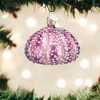 Old World Christmas 2.25 In Purple Sea Urchin Ornament Ocean Beach Shell Tree Ornaments - 2 of 2
