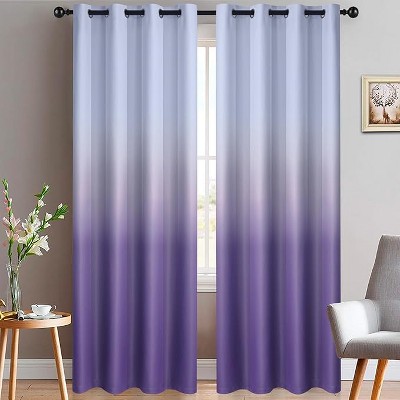 Yakamok Gradient Color Ombre Curtains ( Lavender Purple Yakamok Gradient Color Ombre Curtains ( Lavender Purple