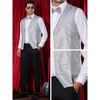 Lars Amadeus Men's Sparkly Formal Party Sleeveless Glitter Vest - 4 of 4