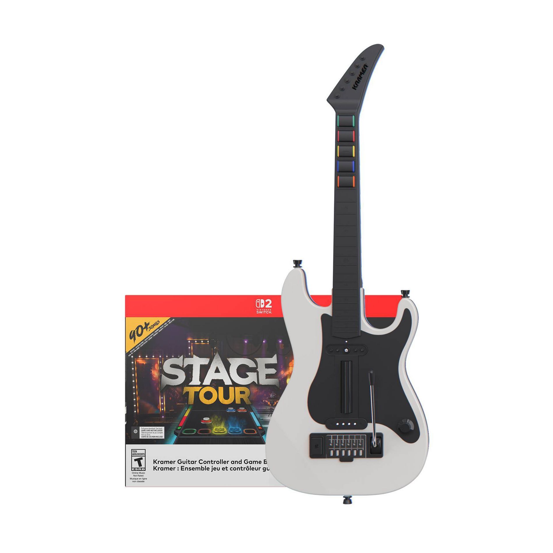 Stage Tour Game + Kramer Wireless Guitar Controller Bundle for Nintendo Switch 2