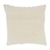 Saro Lifestyle Artisanal Tassel and Tufted Down Filled Throw Pillow, Beige, 20"x20" - 2 of 3