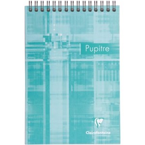 Clairefontaine Wirebound Notepad - Ruled 80 sheets - 5 3/4 x 8 1/4 - Assorted Colors - 1 of 4