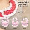 KeaBabies 8pk Organic Baby Bibs for Boy, Baby Drool Bib for Baby Boys and Girls, Newborn Teething Bibs - 4 of 4