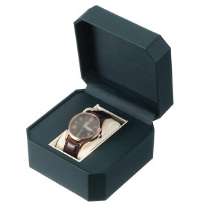 Unique Bargains PU Leather Soft Portable Travel 1 Slot Watch Storage Box - 1 of 4