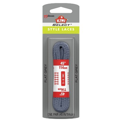 KIWI Select Style Flat Laces - Gray 45in