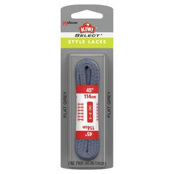 KIWI Select Style Flat Laces - Gray 45in